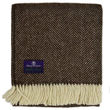 Highland Tweeds Wool Herringbone Throw
