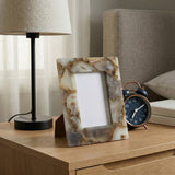 Picture Frame - Gray Agate Stone Modern Rectangular, 5x7 in.