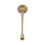 Taper Candle Holder - Gold Metal Squared Off, 16 in.