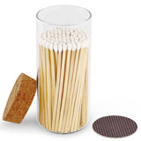 4" Matches in Large Chic Cork Top Jar - Color(s) of Choice
