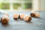 Fall Felt Acorns-White Set of 12-Fall Decor-Halloween Decor