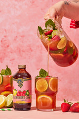 Strawberry Lemon Lime Syrup 12 oz - cocktail / mocktail mix