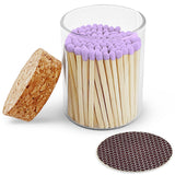 2" Matches in Cork Top Jar - Colors of Your Choice