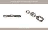 Grey 22x4 in. 5-link Marble Chain