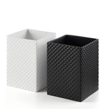 Embossed Resin Bathroom Set, Onyx