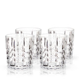 Highland Classic Crystal Lowball Glasses Set of 4
