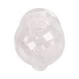 Taper Candle Holder - Clear Glass Bubble, 7 in.