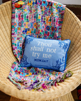 Try Me Needlepoint Pillow