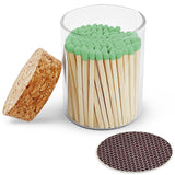 2" Matches in Cork Top Jar - Colors of Your Choice