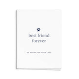 Best Pet Friend Greeting Card: Single Card