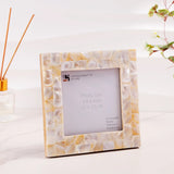Baby Picture Frames Mother of Pearl - 4"x 4", White