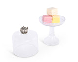 Pumpkin Knob Glass Covered Cake / Dessert Stand