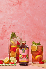 Strawberry Lemon Lime Syrup 12 oz - cocktail / mocktail mix