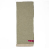 Southampton Home Merino Wool Herringbone Throw (Celery)