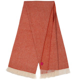 Southampton Home Merino Wool Herringbone Throw (Melon)