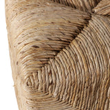 Decorative Ottoman - Brown Rattan Square Textured, 18 in.