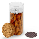 4" Matches in Large Chic Cork Top Jar - Color(s) of Choice