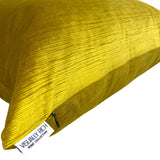 Golden Yellow - Textured Velvet Pillow