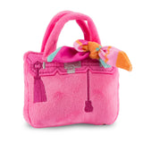 Barkin Bag - Pink w/ Scarf Squeaker Dog Toy