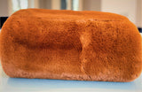 One Preevay Coco Brown Ultra-Soft Faux Rabbit Fur Throw | Luxury 800gsm Plush | 50x60