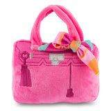 Barkin Bag - Pink w/ Scarf Squeaker Dog Toy