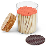 2" Matches in Cork Top Jar - Colors of Your Choice