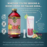 Strawberry Lemon Lime Syrup 12 oz - cocktail / mocktail mix