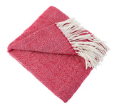 Herringbone Throw Blanket with Fringe