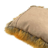 Amber Tip Tibetan Lamb Pillow