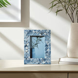 Resin Woven Memories Photo Frame - Blue/Ivory, 4x6 in.