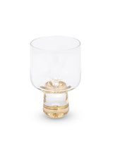 Wine Glasses with Gold Reflection Base