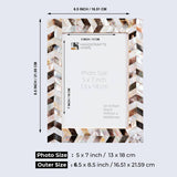 Mother of Pearl Picture Frames Pearlescent Chase, 3 Sizes