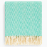 Herringbone Throw Blanket with Fringe