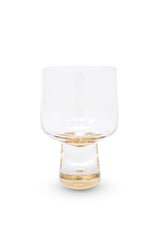 Wine Glasses with Gold Reflection Base