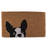 Peeking Dog Doormat-18X30"L