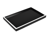Black with White - Vanity Tray - L-64BWT