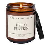 Hello Pumpkin 9 oz Soy Candle - Fall Decor & Gifts