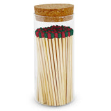 4" Matches in Large Chic Cork Top Jar - Color(s) of Choice