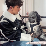 Black Aviator Adjustable Neck Harness: L