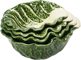 Stoneware Cabbage Serving Bowls - Set of 4