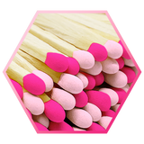 2" Matches in Cork Top Jar - Colors of Your Choice