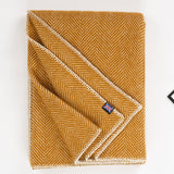 Highland Tweeds Wool BIG Throw ~ Whiskey Herringbone ~