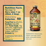Georgia Peach Syrup 12oz - cocktail / mocktail / Coffee /Tea