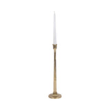 Taper Candle Holder - Gold Metal Squared Off, 16 in.