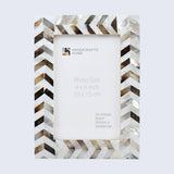 Mother of Pearl Picture Frames Pearlescent Chase, 3 Sizes