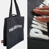 Philadelphia Soft Chenille Embroidery Tote Bag