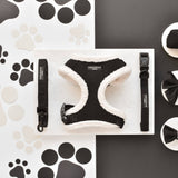 Black Aviator Adjustable Neck Harness: L