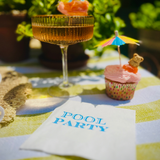 Pool Party Summer Cocktail Paper Napkins