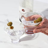 Stemless Crystal Martini Glasses - Set of 2