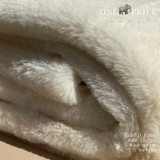 One Preevay Casual Khaki Ultra-Soft Faux Rabbit Fur Throw | Luxury 800gsm Plush | 50x60